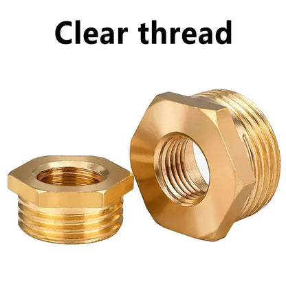 Brass BSP Reducing Hexagon Bushing Adapter Fitting Male to Female Connector for Fuel Water Gas Oil 1/8" 1/4" 3/8" 1/2" 3/4" 1"