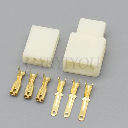 3 Pin 2.8mm Automotive Connector DJ7031-2.8 Brass Terminals with 15cm Pre-Wired Pigtail