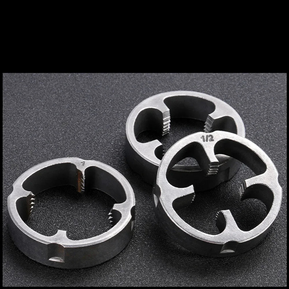 PPR Pipe Threader Kit With 1/2In 3/4 In 1 Inch Dies Pipe Threader Pipe Round Die PVC Pipe Threading Tool Kit Power Tool Parts