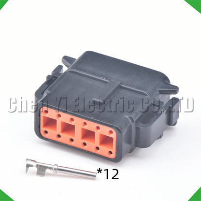 12 Pin Waterproof DTM Connector DTM06-12SB DTM04-12PB