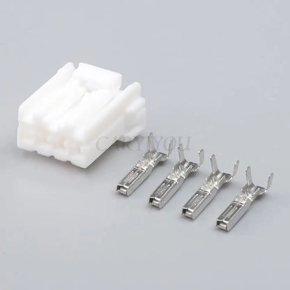 4 Pin Waterproof Connector 174929-1 174922-1 DJ7044Y-1.8 PA66 Black White Male Female