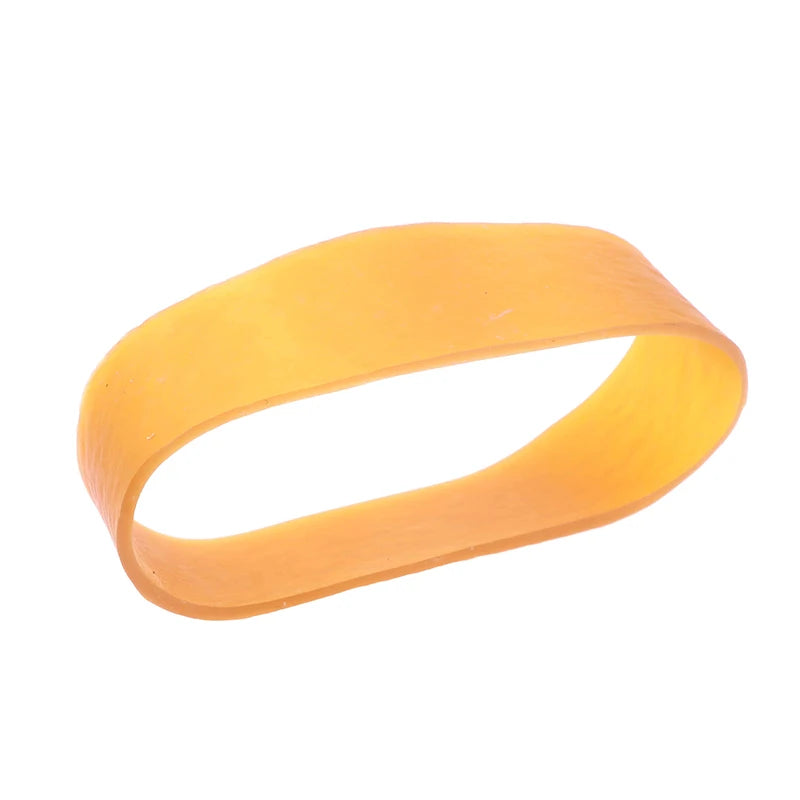 Yellow Rubber Bands 7×2cm High-Elastic Latex Rings | Office Stationery | 10 / 20PCS