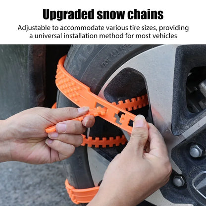 10/1Pcs Anti Skid Snow Chains Car Winter Tire Wheels Chain Winter Outdoor Snow Tire Emergency Anti-Skid Auto Accessories