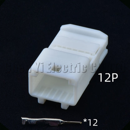 12 Pin Auto Central Control Connector 1318774-1 1318772-1 White Male Female