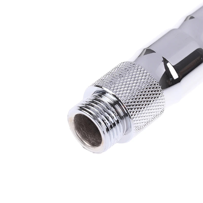 Aluminum Alloy Silver Bidet Anal Enema Shower Head Anus Cleaning Wash Douche Portable Sprayer Thread