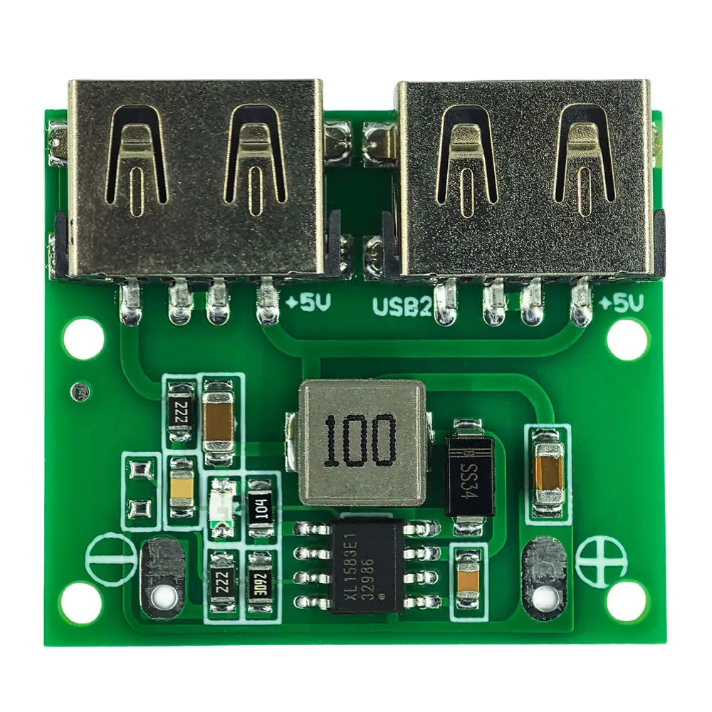 DC-DC Step-Down Charger Module Dual USB 9V/12V/24V to 5V 3A Buck Voltage Car Power Regulator 6-26V