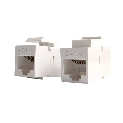 Tool-Free Keystone Jack CAT5E/CAT6/CAT6A RJ45 Ethernet Wall Plate U/UTP Network Module Adapter