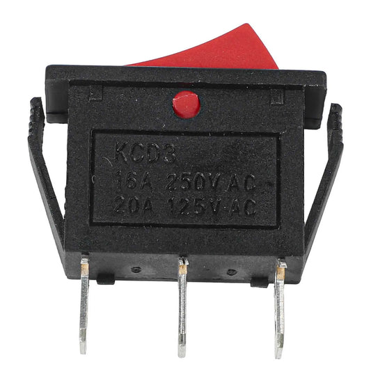 New Practical Quality Rocker Switch 3 Pins Electrical Equipment High Quality Joystick ON-OFF-ON Part RED 20A 125V