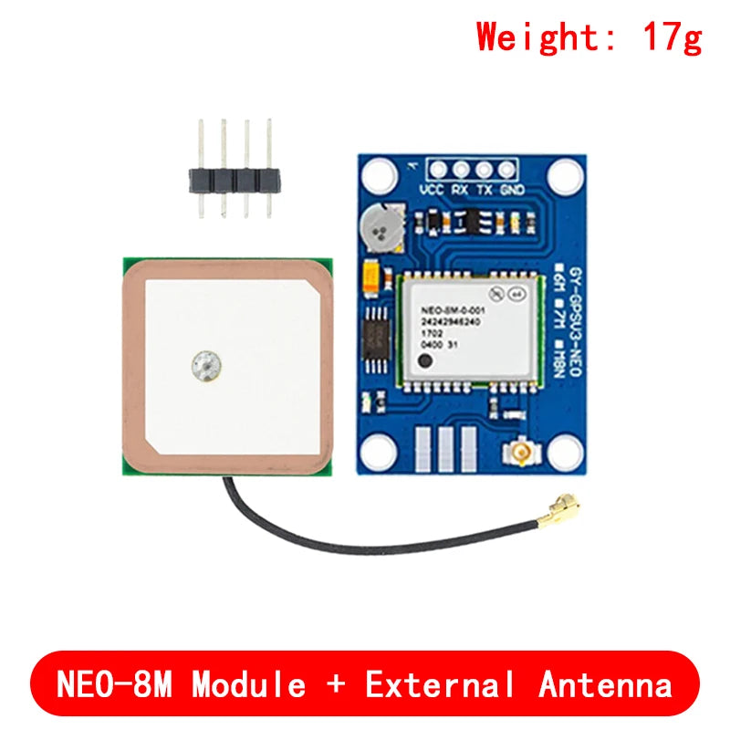 NEO-6M/7M/8M GPS Module with EEPROM Flight Control Large Antenna for Arduino