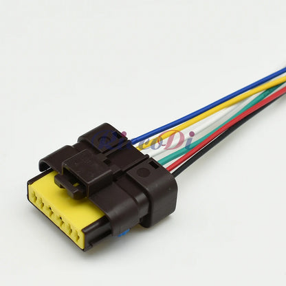 1.5 / 2.8 Series 6 Pin Waterproof Automotive Fuel Pump Connector 211PC069S0190 Auto Wire Socket