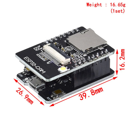 ESP32-CAM WiFi Bluetooth Development Board with OV2640 Camera and CH340 USB Interface