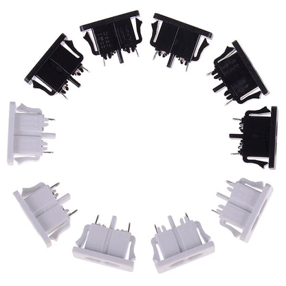 New 5Pcs IE320 C8 Power Plug AC250v 2.5a Iec320 C8 Male 2 Pins Power Inlet Socket Contor