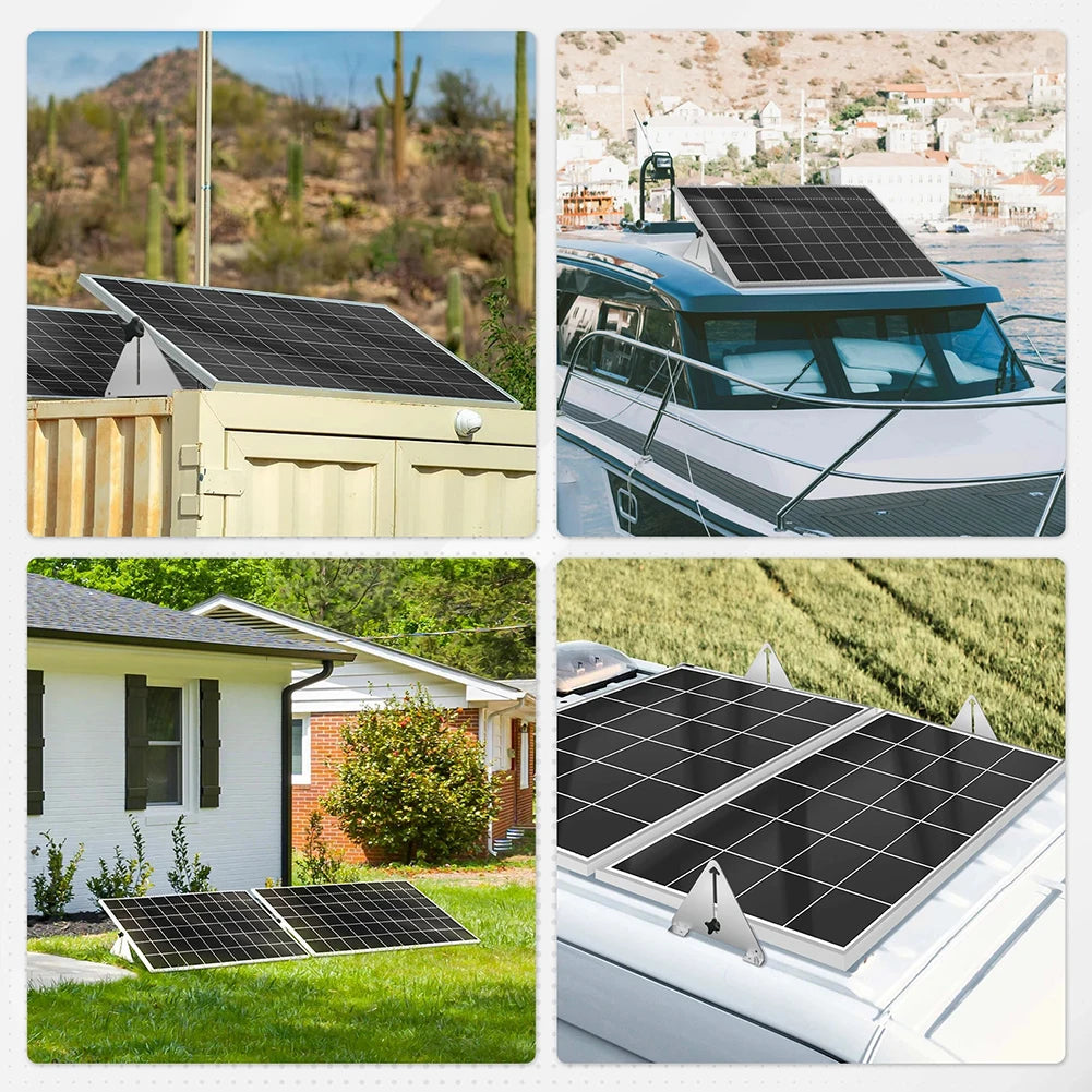 1Set Tilting Solar Panel Brackets Adjustable Brackets For PV Solar Panel 240x195x43mm 275x243x43mm Solar Accessories
