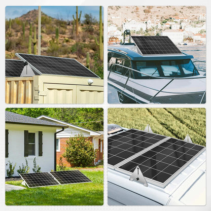 1Set Tilting Solar Panel Brackets Adjustable Brackets For PV Solar Panel 240x195x43mm 275x243x43mm Solar Accessories