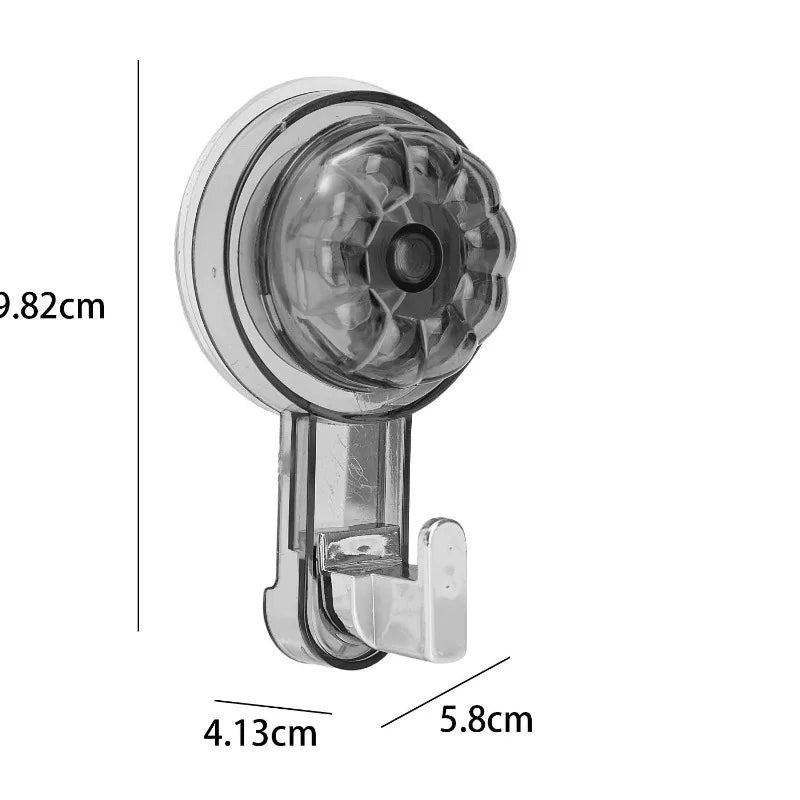 Nail-Free Vacuum Suction Cup Wall Hooks — Reusable Heavy Duty Traceless Hanger for Bathroom Kitchen Clothes