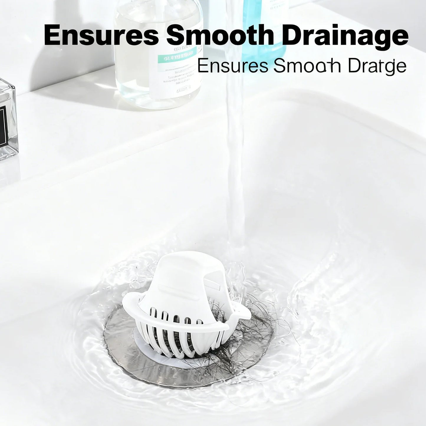 Universal Basin Filter Replacement Bathroom Sink Drain Protector Fine Mesh Hair Catcher Anti Clog Strainer Easy Cleaning Accessory