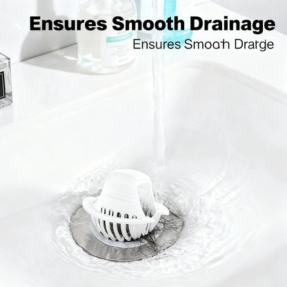 Universal Basin Filter Replacement Bathroom Sink Drain Protector Fine Mesh Hair Catcher Anti Clog Strainer Easy Cleaning Accessory