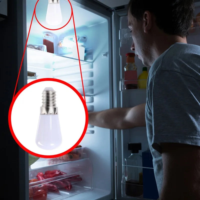 LED Refrigerator Light Bulb E12 E14 220V High Brightness