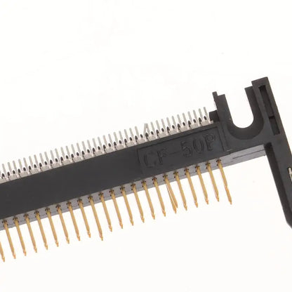 New 5Pcs 50Pin Arm Length 19.0 Patch Card Slot Connector On CF Card Holder Board Black/coffee