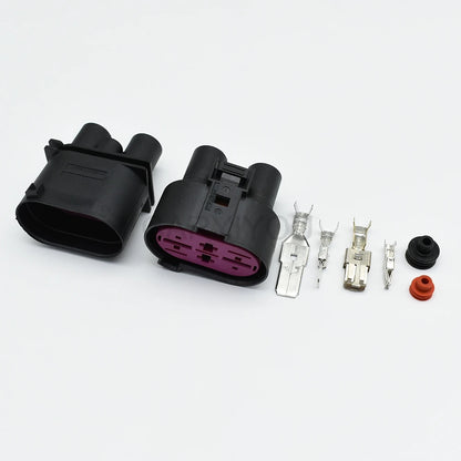 4 Pin Electronic Fan Harness Female Connector With Terminal DJ7043Y-6.3-9.5-21 1K0906234