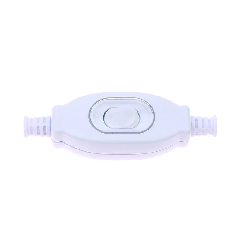 1PC 3A 250V Waterproof In Line Switch Cord Switch Round Wire Silver Contact Double Cut Switch Dust Switch