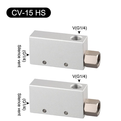 Vacuum Generator Pneumatic Control Valve CV1025 Air Exhaust Ejector Aluminum Alloy Resistant with Threaded Ends