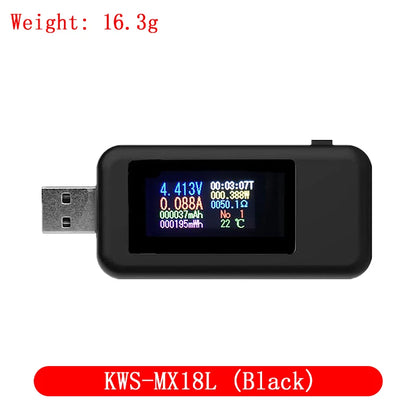 10-in-1 USB Digital Tester Voltmeter Ammeter for Power Bank & Charger