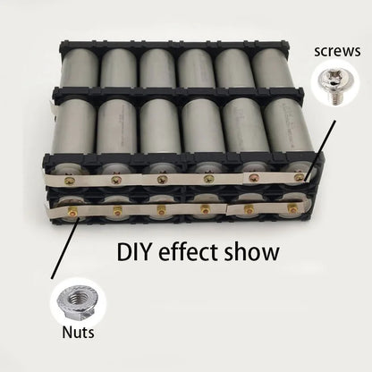 100PCS/Lot  32650 Battery Screw Nuts M4*5 Nickel-plated No-weld Mounting Nut Screws with Pad for DIY LiFePO4 Battery