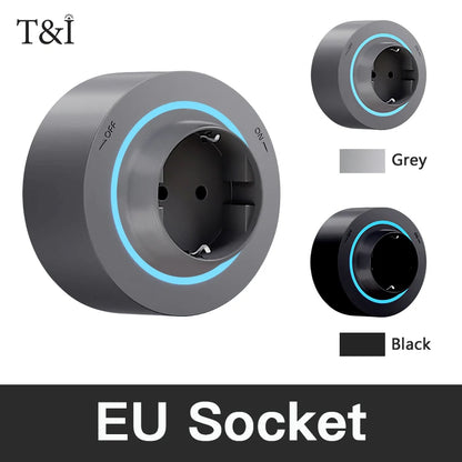 Power Track Socket Rail with USB Type-C Wall Mounted Modular Outlet Strip US/EU/UK Adapters 40-50cm