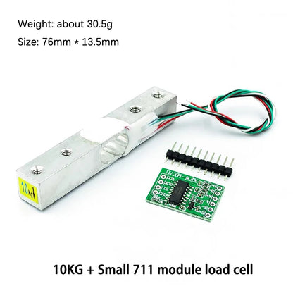 Small Range Weighing Pressure Sensor Module with HX711AD for 1-20kg Measurement