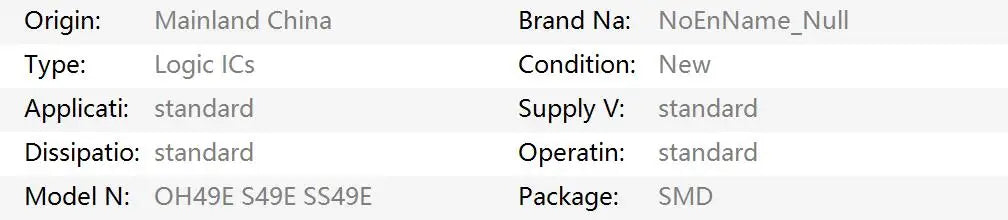 10PCS OH49E Linear Hall Effect Sensor SOT-23 SMD Switch Component