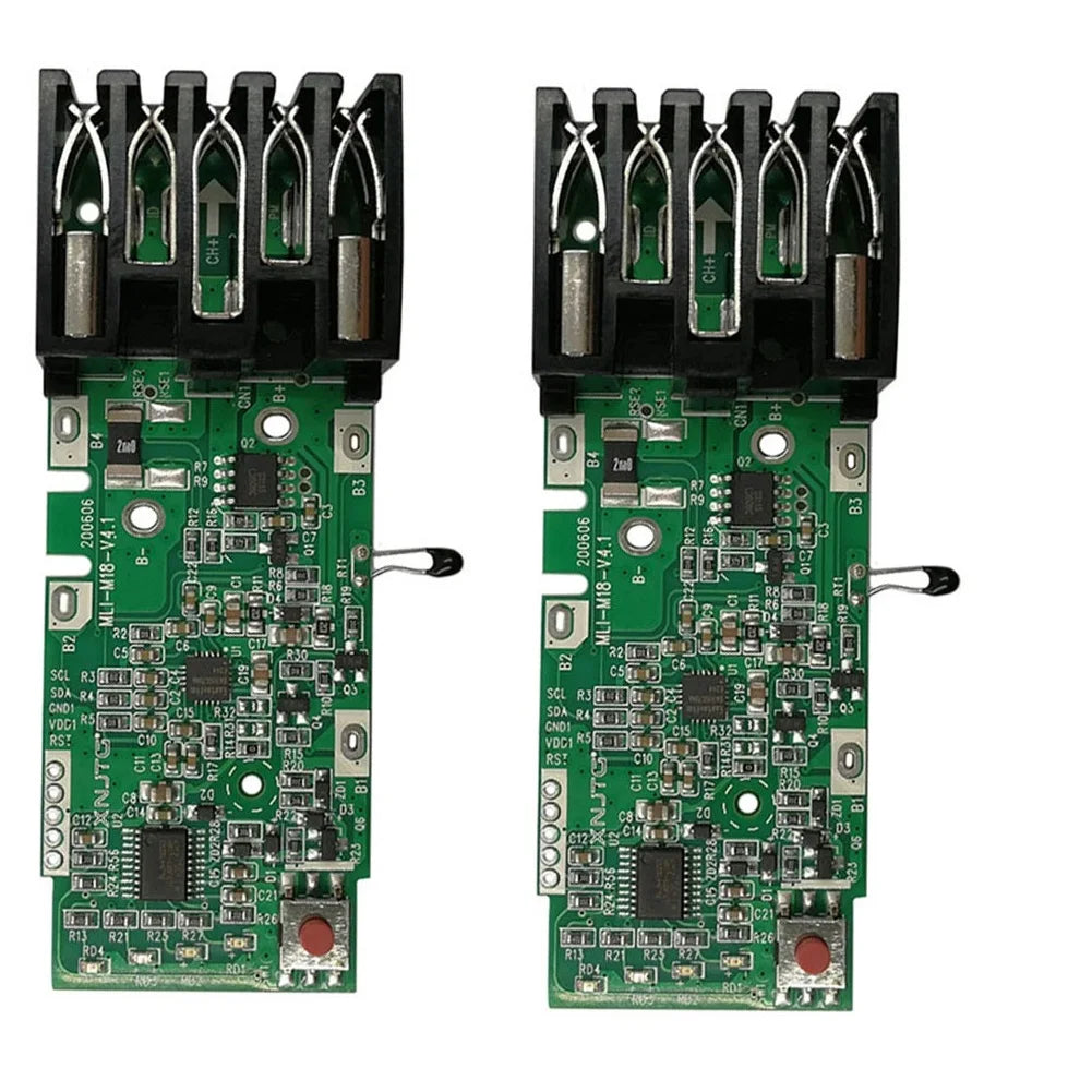 2PCS PCB Charging Protection Circuit Board For 18V Replacement Protection Circuit Connector Power Tool Batteries Parts