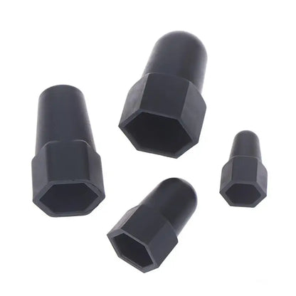 New 10PCS Lengthen Nut Cap Hexagonal Nut M6 M8 M10 M12PE Plastic Nut Protection Caps Hex Screw Protective Sleeve