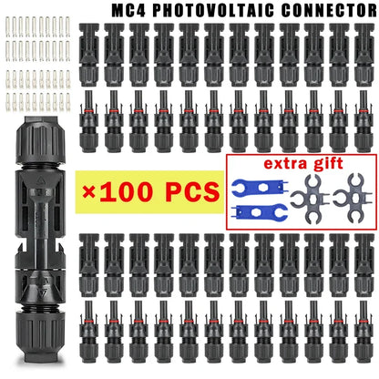 400/200/100/40/20/10 Pcs Photovoltaic Solar Connector 1000V30A Wholesale Panel Connectors Kit for PV/MC Cable 2.5/4/6mm²