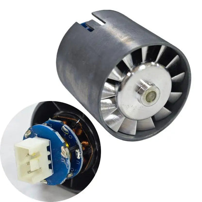 1Pcs High Voltage 100000rpm Ultra High Speed Brushless Motor Impeller Hair Dryer Parts DC155V 120W Micro Brushless Ducted Fan