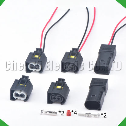 2 Pin Ignition Coil Waterproof Connector Wire Harness Plug Automotive
