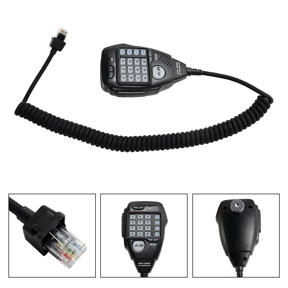 Speaker Microphone For AnyTone AT-778UV AT-588UV For Walkie Talkies VHF UHF Dual Band 136-174MHz 400-490MHz Noise Reduction