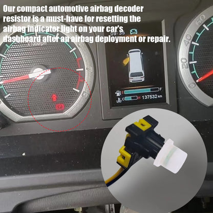 Universal SRS Airbag Simulator Emulator Resistor Bypass Fault Finding Diagnostic Tool Car Auto Repair Testing Kit Inspection Fix