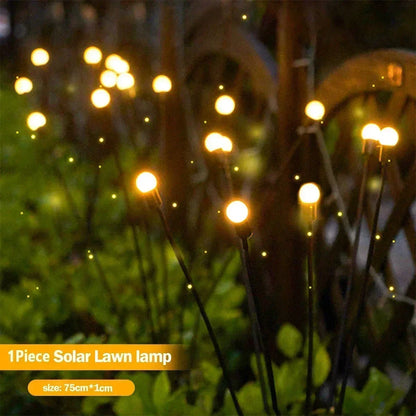 Solar Garden Lights, 6/8/10 LED Firefly Outdoor Landscape Wedding, Christmas Decoration Lawn Lamps