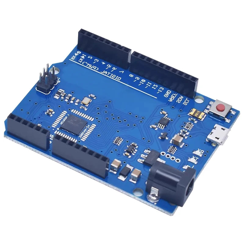 Leonardo R3 Atmega32u4 Microcontroller Development Board with USB Cable Compatible with Arduino DIY Starter Kit