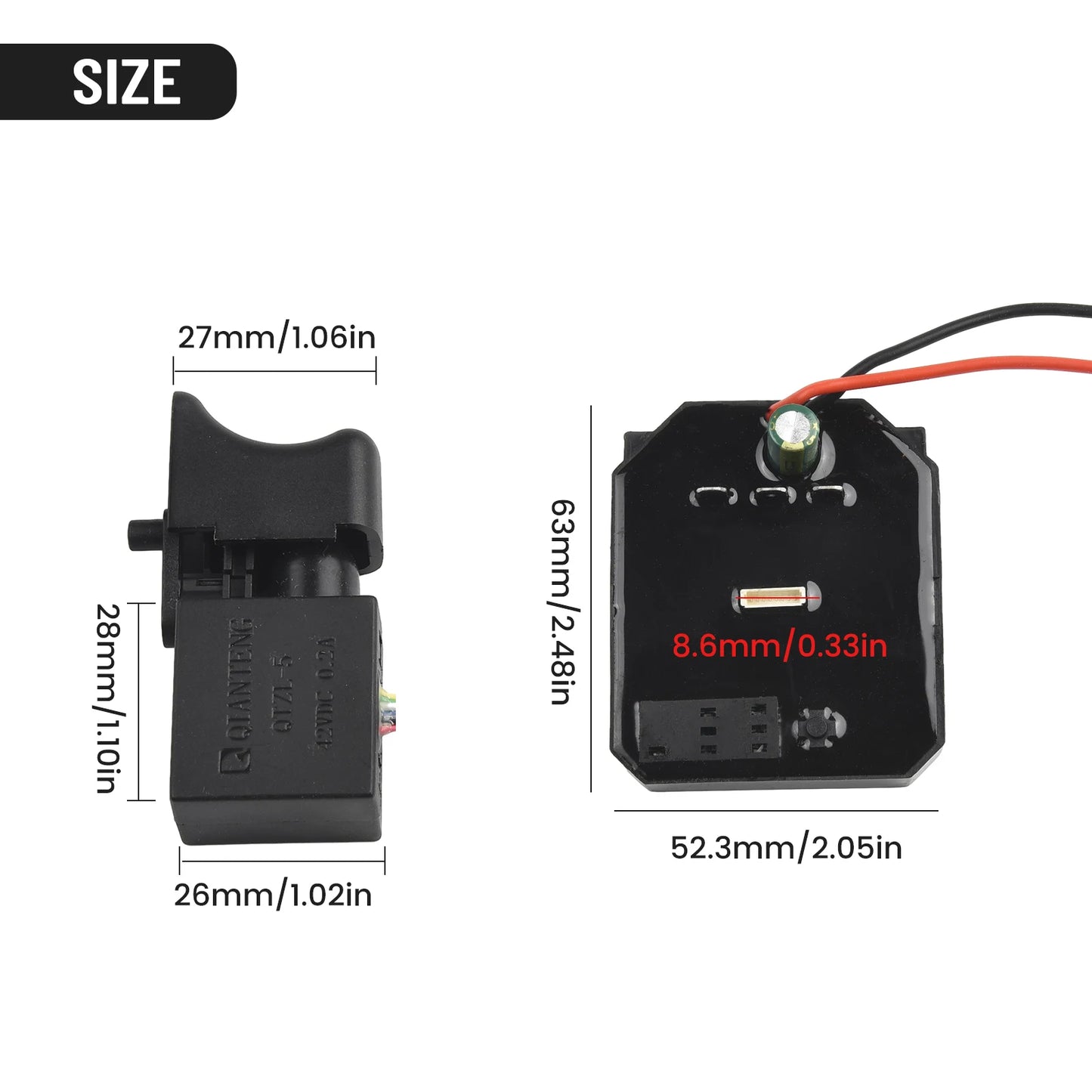 Parts Switch 18V 21V Brushless Electric Drive Equipment For 2106/161/169 For Angle Grinder Replacement Practical