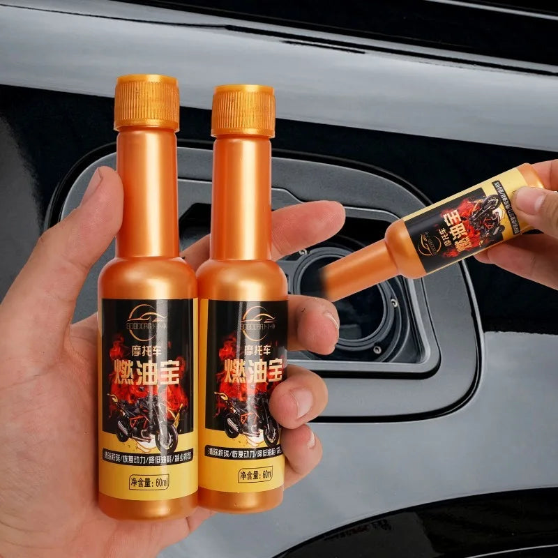 60ml Motorcycle Fuel Additive Electric Scooter Oil Tank Engine Carbon Removal Cleaning Agent Fuel Treasure Combustion Improver