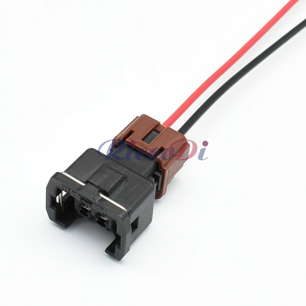 2 Pin Knock Detonation Sensor Automotive Connector Cable Socket Black Blue Red Compatible with PB186-02326 / PB185-02326