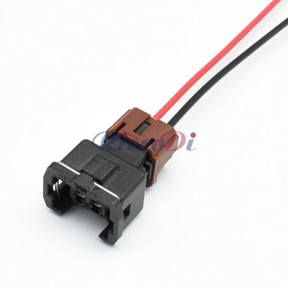 2 Pin Knock Detonation Sensor Automotive Connector Cable Socket Black Blue Red Compatible with PB186-02326 / PB185-02326