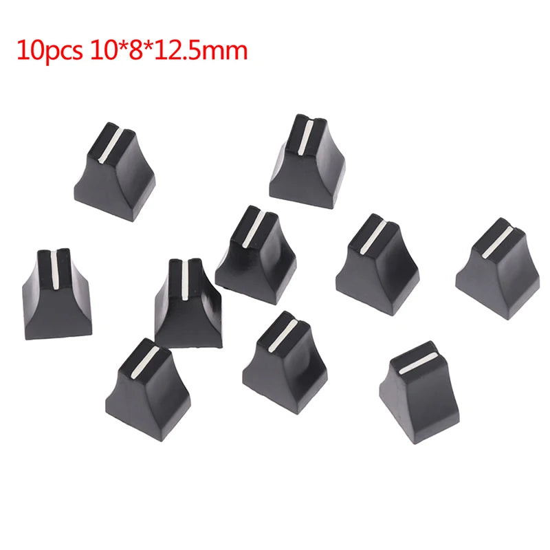 10pcs Mixer Press Button Cap 10x8x12.5mm DJ Switch Cap