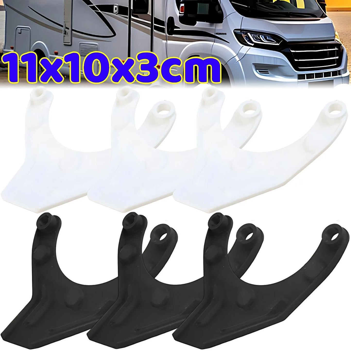 RV Heater Exhaust Vent Cover Drain Deflector Condensate Drip Rail Anti Water Streak Guard Plastic Motorhome Accessory Part