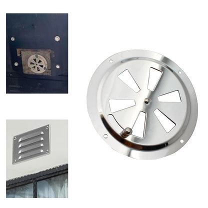 125mm/150mm Adjustable Ventilation Grilles Stainless Steel Open Close Ventilation Panels Round Ventilation Exhaust Grille