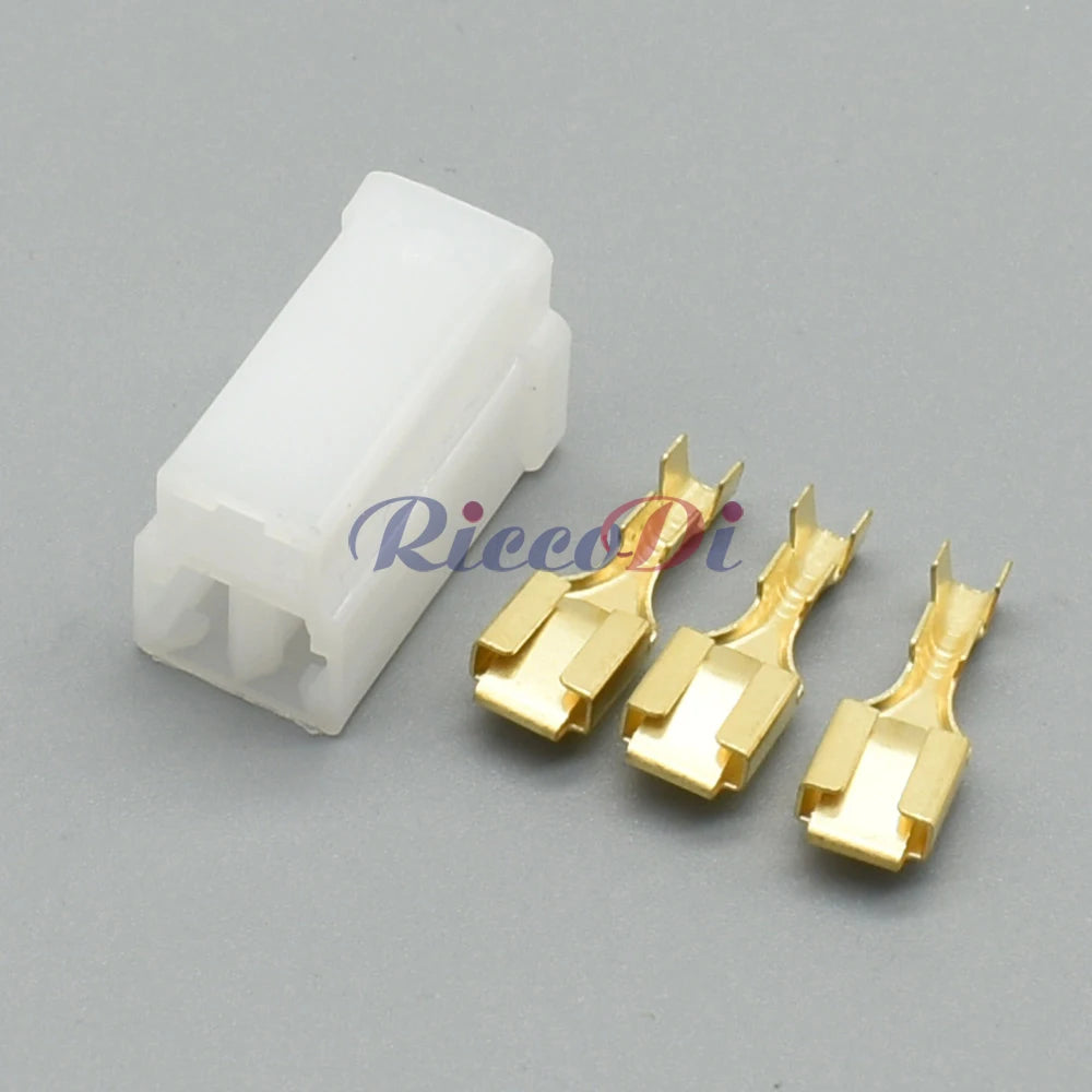 3 Pin 6.3mm Waterproof Automotive Connector DJ7031F-6.3-11 DJ7031F-6.3-21 Male Female