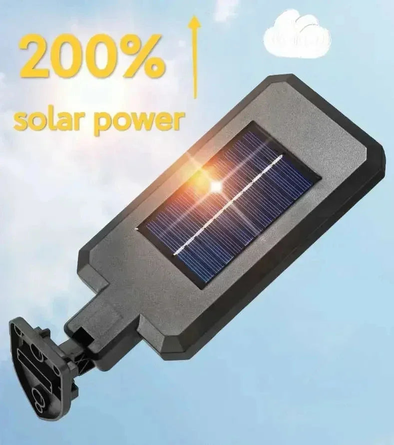 Super Bright Solar Wall Lamp 55LED Outdoor Sunlight Motion Sensor Street External Light Garden Yard Lantern with Remote Contro