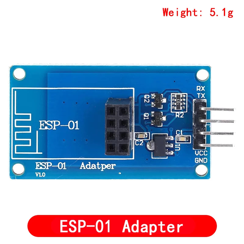ESP8266 ESP-01 Serial WiFi Adapter Module 3.3V/5V Breakout PCB for Arduino